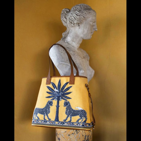 Sahara Leopard Canvas Shopper